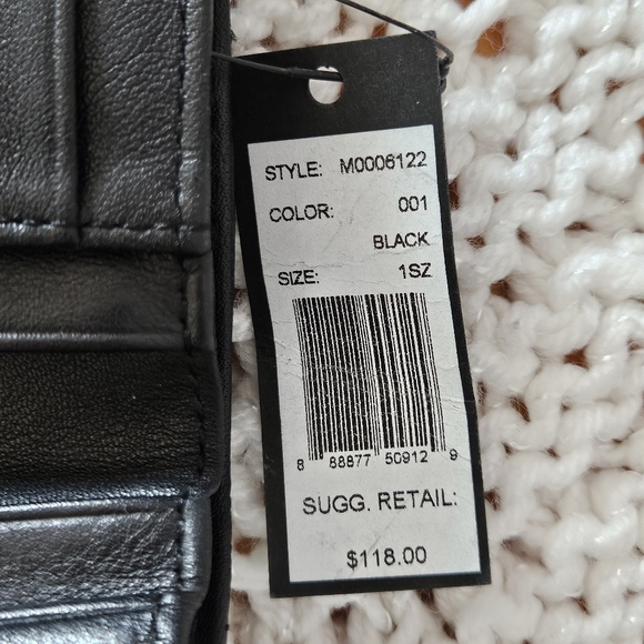 NWT Marc by Marc Jacobs Black Leather Quilted Wallet - Picture 7 of 9